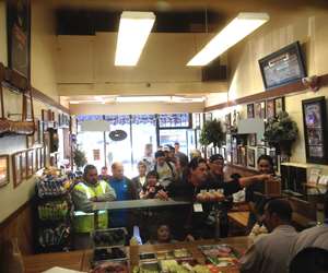 the crowd at Submarine Center